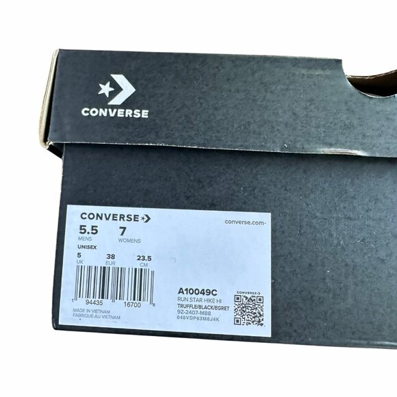 ⭐Converse Run Star Hike Hi Platform Weatherized Sz 5.5 Mens Shoes Brown A10049C⭐ - Picture 8 of 11